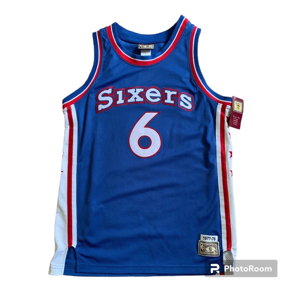 Vintage Youth NBA Hardwood Classics Julius “Dr. J” Erving jersey 1977-1978